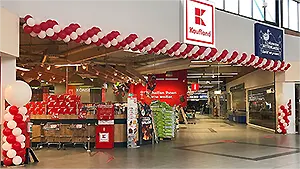 Ballongirlanden am Kaufland